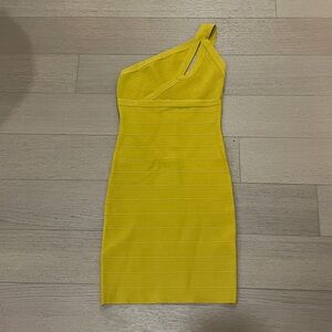 Guess One-Shoulder Bandage Bodycon Dress